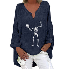 Spooky Chic Cotton Linen Long Sleeve