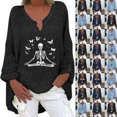 Spooky Chic Cotton Linen Long Sleeve
