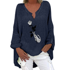 Spooky Chic Cotton Linen Long Sleeve