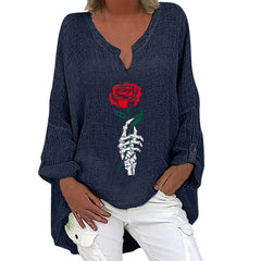 Spooky Chic Cotton Linen Long Sleeve