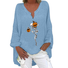 Spooky Chic Cotton Linen Long Sleeve