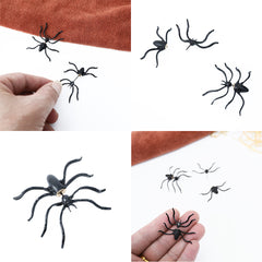 Creepy Black Spider Costume Earrings