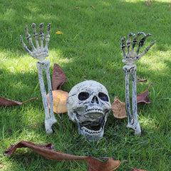 Spooky Skeleton Trio Garden Set