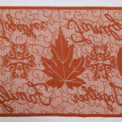 Thanksgiving and Halloween Table Runner with Leaves and Pumpkins