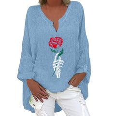 Spooky Chic Cotton Linen Long Sleeve