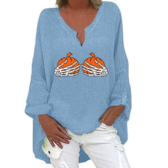 Spooky Chic Cotton Linen Long Sleeve