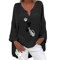 Spooky Chic Cotton Linen Long Sleeve