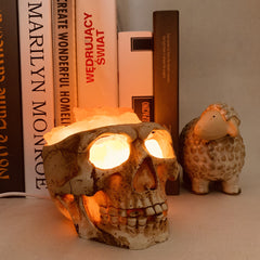 Skull Resin Accent Lamp - Halloween Night Light