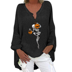 Spooky Chic Cotton Linen Long Sleeve