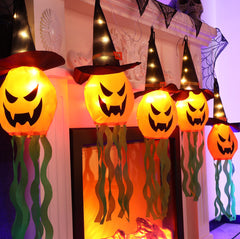 Spooky Ghost Hat Halloween Lantern