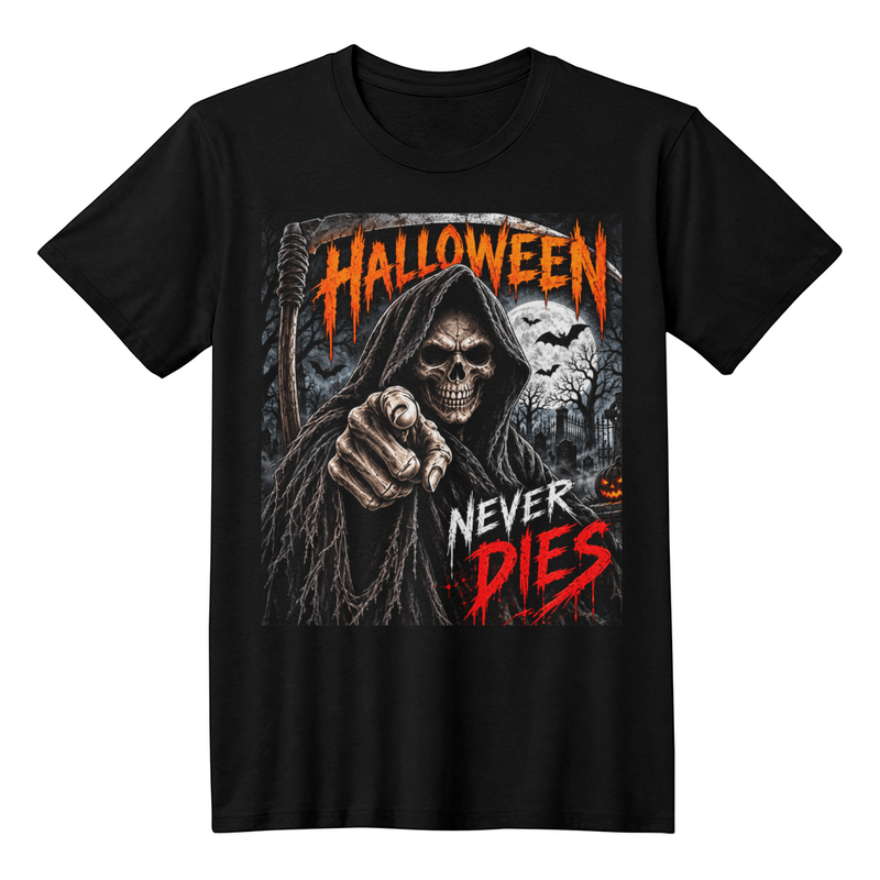 Grim Reaper Graphic Halloween T-Shirt