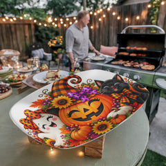 Halloween Serving Platter – Festive Fall Party & Treat Dish