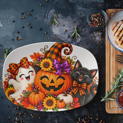 Halloween Serving Platter – Festive Fall Party & Treat Dish