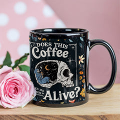 Skull Ceramic Mug – Halloween Coffee Cup for Spooky Lovers