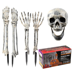 Spooky Skeleton Trio Garden Set