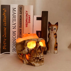 Skull Resin Accent Lamp - Halloween Night Light
