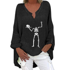 Spooky Chic Cotton Linen Long Sleeve