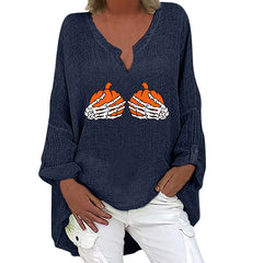 Spooky Chic Cotton Linen Long Sleeve