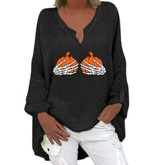 Spooky Chic Cotton Linen Long Sleeve
