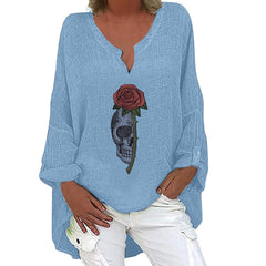 Spooky Chic Cotton Linen Long Sleeve