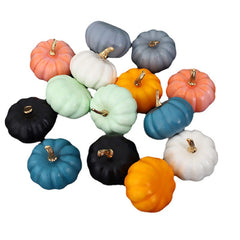 Autumn Trio Pumpkin Decor Set (Gold, Orange, White)