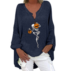 Spooky Chic Cotton Linen Long Sleeve