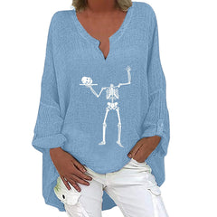 Spooky Chic Cotton Linen Long Sleeve