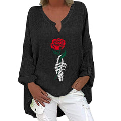 Spooky Chic Cotton Linen Long Sleeve