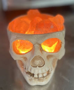 Skull Resin Accent Lamp - Halloween Night Light